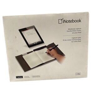 iNotebook Wireless Digital Note Taker Portfolio for iPad Grey Black AM020101US